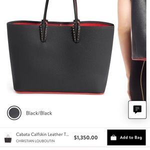 ALMOST NEW Christian Louboutin Cabata Calfskin Leather Tote